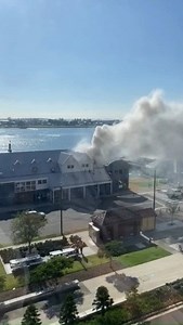 24K views · 262 reactions | Fire and Rescue crews have extinguished a fire in a restaurant on Newcastle harbour. The fire broke out in the flue of the kitchen in the Wharf Road restaurant just after 11 o'clock this morning. The building was evacuated..there are no reports of any injuries. Fire crews remain on site. Video: Annabelle Regan. | ABC Newcastle | Facebook