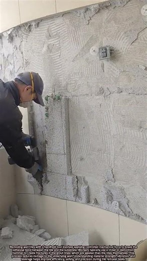 Scientific Explanation of Removing Wall Tiles Using Hand Tools Safely