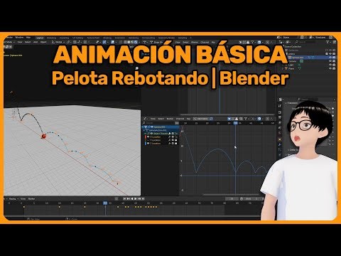 ANIMACIÓN BÁSICA en Blender para PRINCIPIANTES | Pelota Rebotando con Dope Sheet y Graph Editor