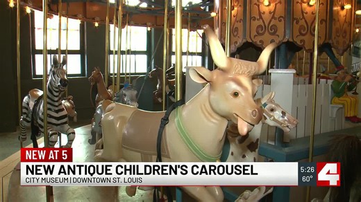 Antique children’s carousel unveiled at City Museum