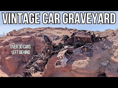 ABANDONED CAR CANYON- Full of Vintage Cars left in the desert