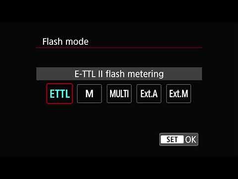 Canon EOS RP - Menu Items Shoot 2 - External Speedlite Control