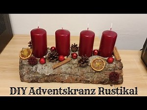 DIY Rustikalen Adventskranz selbst herstellen - Schnell und einfach gemacht