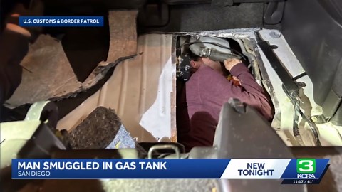 CBP finds man hidden in a vehicle's gas tank