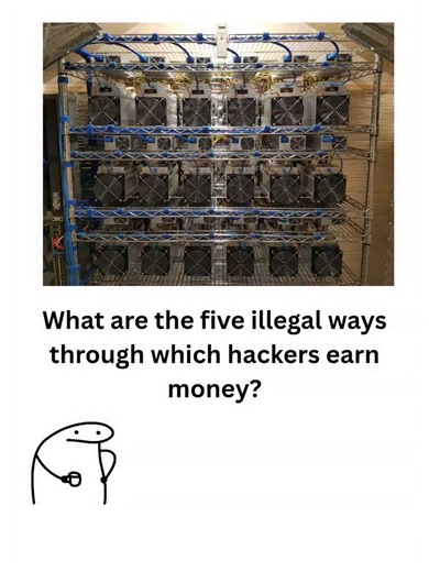 🚨 5 Illegal Ways Hackers Make Money (Part 1) 💻💸 ⚠️ Disclaimer: This video is strictly for educational purposes only. #CyberSecurity #EthicalHacking #fyp #artificialintelligence