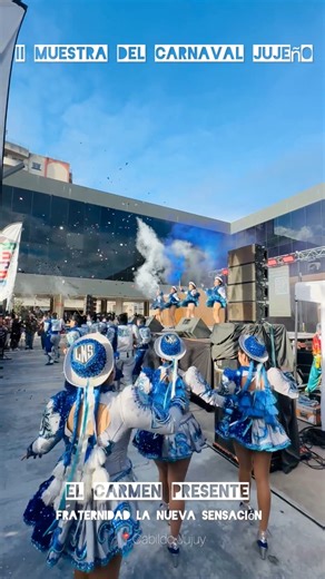 👹EL CARMEN PRESENTE EN LA II MUESTRA DEL CARNAVAL JUJEÑO El Carmen estuvo presente en la “II Muestra del Carnaval Jujeño” como uno de los representantes de la Región Valles, mostrando un hermoso espectáculo con la presentación de la comparsa Fraternidad La Nueva Sensación 🎉 El evento organizado por el Ministerio de Cultura y Turismo de Jujuy, permitió invitar a todos los presentes las fechas de los corsos carmenses que se van a realizar los días 14, 15, 21 y 22 de febrero sobre calles San Mart