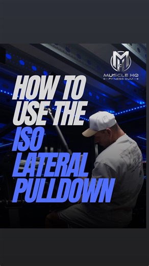 Muscle HQ Fitness Gym | ISO-Lateral Lat Pulldown. Master the Movement at Muscle HQ Today I’m breaking down one of my favourite back-builders: the iso-lateral... | Instagram