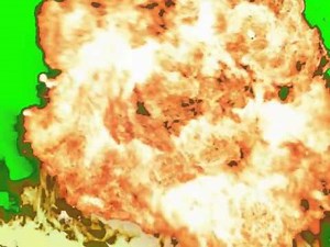 Explosão #1-Green Screen Chroma Key