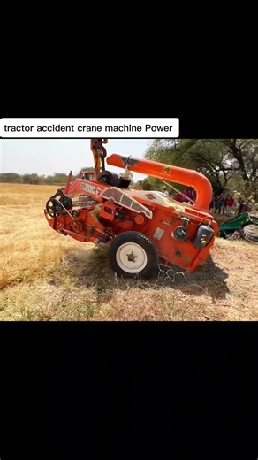 crane machine Power tractor accident Janu yt 005 #viral song short# subscribe