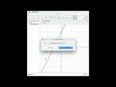 CÓMO GRAFICAR FUNCION LINEAL EN GEOGEBRA, (Graphic linear function GeoGebra)