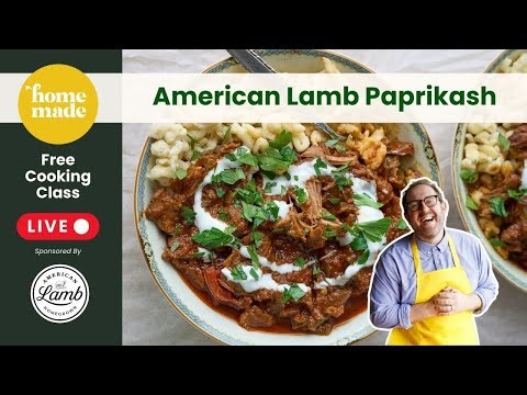 American Lamb Paprikash - Live Cooking Class with Chef Joel