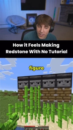 How It feels Building Redstone With No Tutorial #minecraft #viral #drdonutt