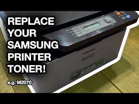 Remove & Replace your Samsung printer toner!