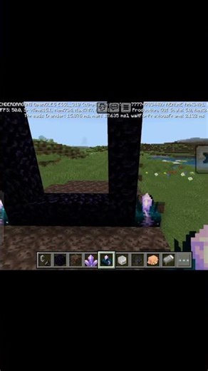 Making A Dark Portal In Minecraft #viral #minecraftgameplay #minecraft