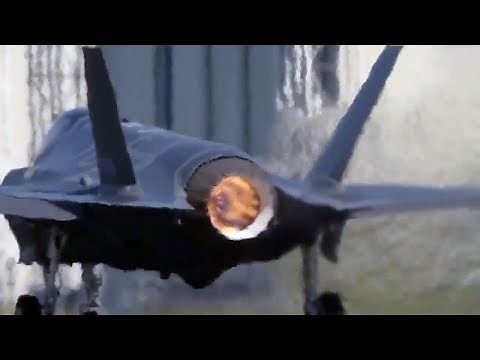 F-35 Next Generation Fighter Afterburner Takeoff and Vertical Climb