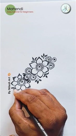 very easy new leg mahendi design tutorial ideas for beginners II #legmahendi#mahendishorts #mahendi