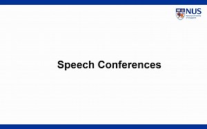 聊点轻松的，语音研究的会议介绍，Speech related conference introduction