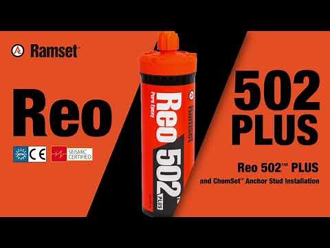 How to Install ChemSet™ Anchor Studs with Ramset™ REO 502 Plus