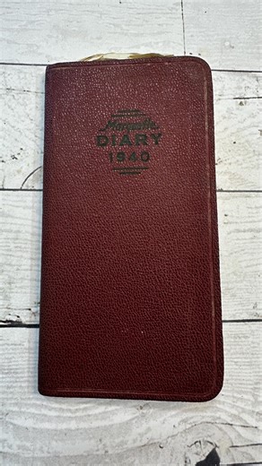 1940 Pocket Diary/calendar - Vintage, Old, Antique, Handwriting - Etsy
