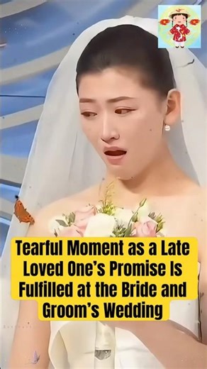 Tearful Moment as a Late Loved One’s Promise Is Fulfilled at the Bride and Groom’s Wedding #wedding