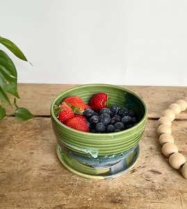 Pottery Bowl Handmade Berry Bowl Ceramic Colander Handmade Pottery Gift 9 Year Anniversary Gift Unique Gift Idea for Her Bridal Shower Gift - Etsy