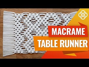 DIY Macrame Table Runner Tutorial | DIY Macrame | Macrame Coaster Tutorial