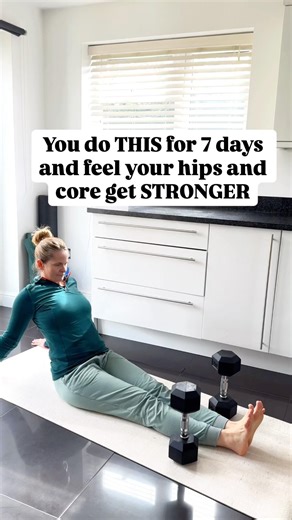 You commit to ONE exercise for 7 days and your hips and core TRANSFORM#homeworkout #yoga #motivation