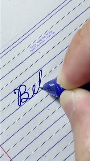 Believe in Cursive Writing | How to write in cursive | Cursive Handwriting Practice | Cursive Letter