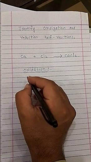 How to identify oxidation and reduction half reaction #chemistry