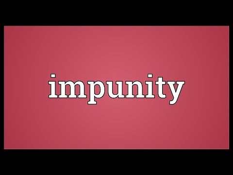 Impunity Meaning