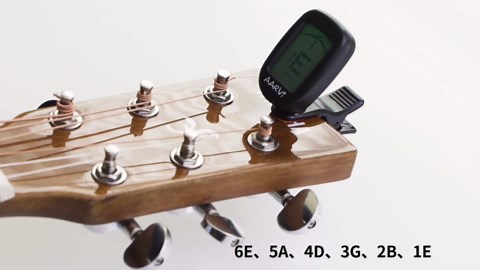 Clip On Guitar Tuner 2 Pack for All Instruments, Acoustic/Electric Guitar, Ukulele, Bass, Violin, Banjo, Large Clear LCD Display for Guitar Tuner, Chromatic Tuner, 8 Pack Guitar Picks Included