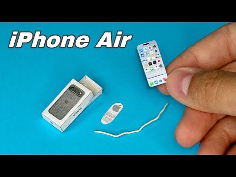 How to Make a Mini iPhone Air for DollHouse | DIY Realistic Miniature