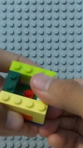 lego button With Spring! | Easy Tutorial | #fyp #lego #minibuild #button #tutorial