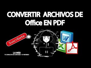 Convertir archivos de Office(Word, Publisher, PowerPoint, Excel) en PDF