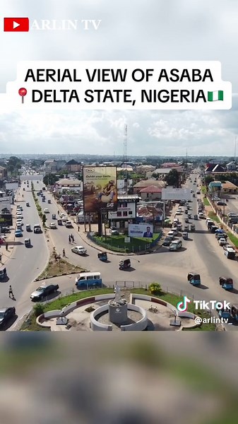 Aerial View of Asaba, Delta State, Nigeria