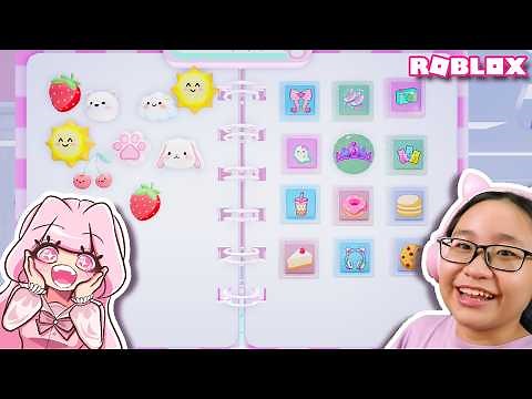 Collecting Cute Stickers! 🍓🌈🍰 | Roblox | My Stickers