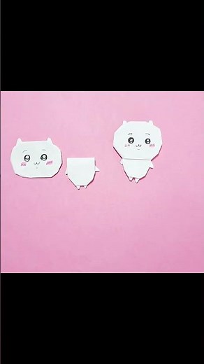 [Origami] How to make Chiikawa | Easy and cute character folds ✨ #Chiikawa #Origami #Easy Crafts ...