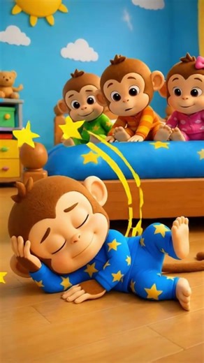 Five Little Monkeys Jumping On The Bed | Children's Nursery Rhymes | Kids Songs