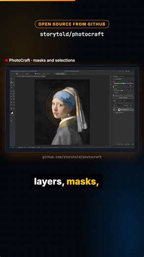 A dev rebuilt Photoshop with AI, free and open source #shorts #coding #ia #technology #artcraft
