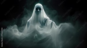 Scary ghost (mov) made with Ai generative technology