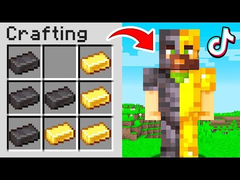 Trying *OP* Minecraft TikTok Hacks