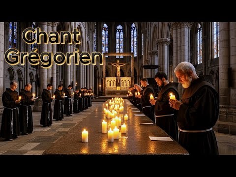Rituel nocturne de prière — chants grégoriens et lumière divine