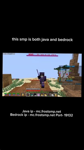java ip - mc.frostsmp.net bedrock ip - mc.frost.smp Port- 19132 https://discord.gg/frostsmp