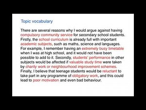 IELTS Simon Writing Task 2 Lesson 3 Main Body paragraphs