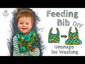 FEEDING BIB WITH POCKET DIY | Ultimate Beginner Friendly Baby Bib with FREE PATTERN