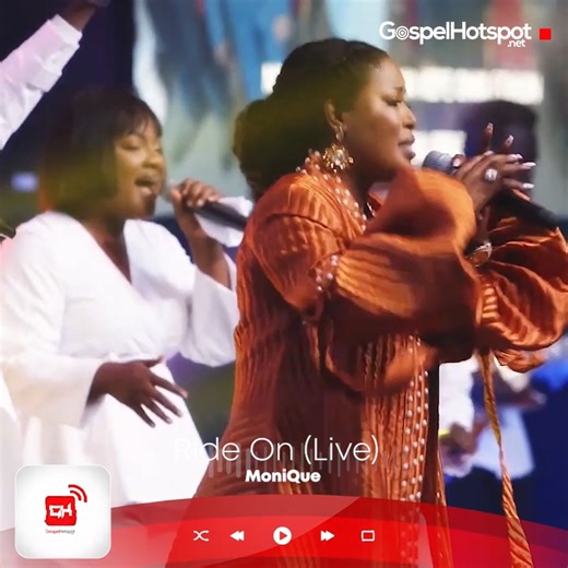 #GHMusic: Ride On (Live) - MoniQue Quotable Lyrics Momòpé bímobá képè é, Óma foùn. Momòpé bímobá képè é, Á sògo. I know that the Spirit of GOD will cause an overflow. Ride On, Ride On, Ride On cc @moniquenaija #GospelHotspot #MoniQue #AfricanGospel #GospelMusic #RideOn #GospelSong #Powerflow #GospelSound #SoundOfRevival | Gospel Hotspot