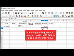 TUTO LIBREOFFICE CALC - Créer un Budget