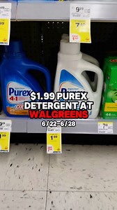 Purex is only $1.99 this week at Walgreens! 😱 This deal is valid from 6/22-6/28 so hurry!#walgreensfinds #shoppinghaul | One Cute Couponer
