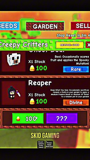 Nuevo Pet Divino REAPER en Grow a Garden