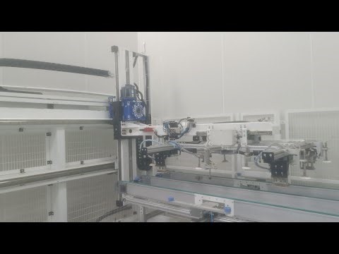 Solar module manufacturing machine jig loader #solar #videos #blogs